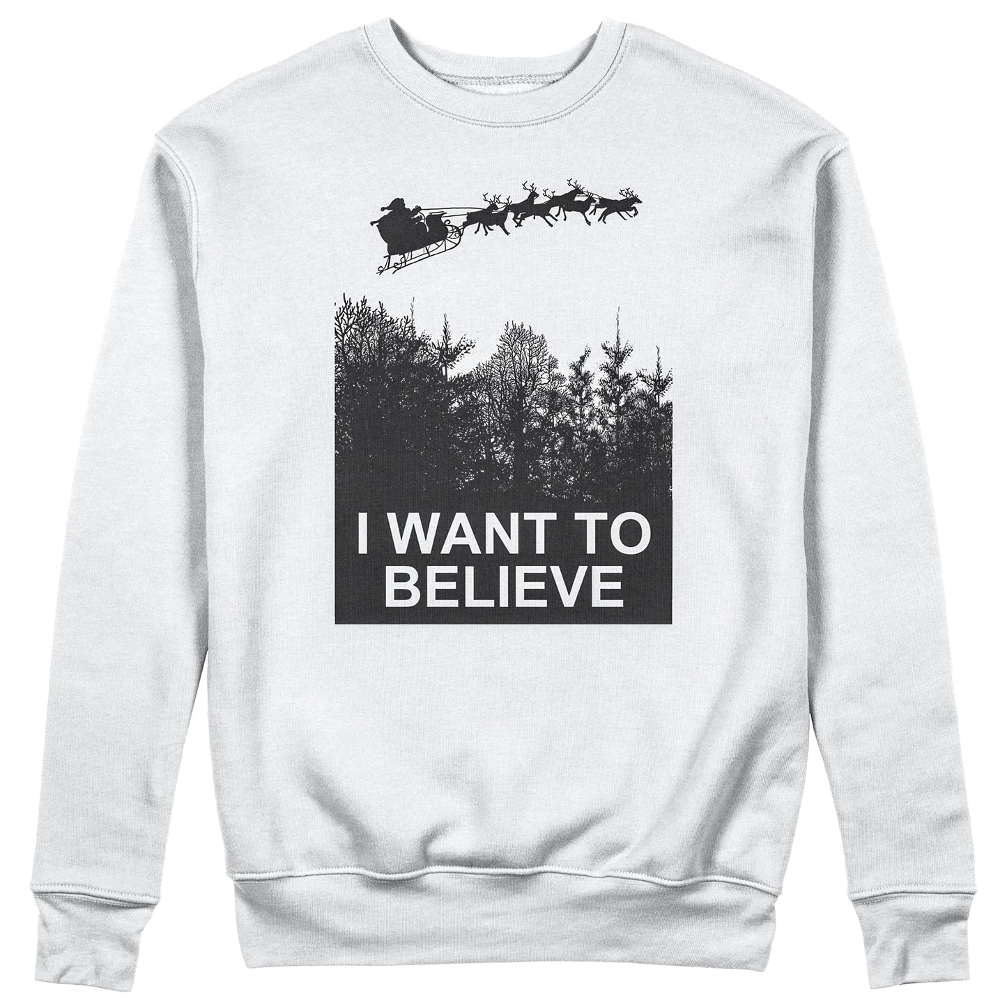 CUC Felpa Girocollo I WANT TO BELIEVE NATALE - XMAS- Unisex #chooseurcolor