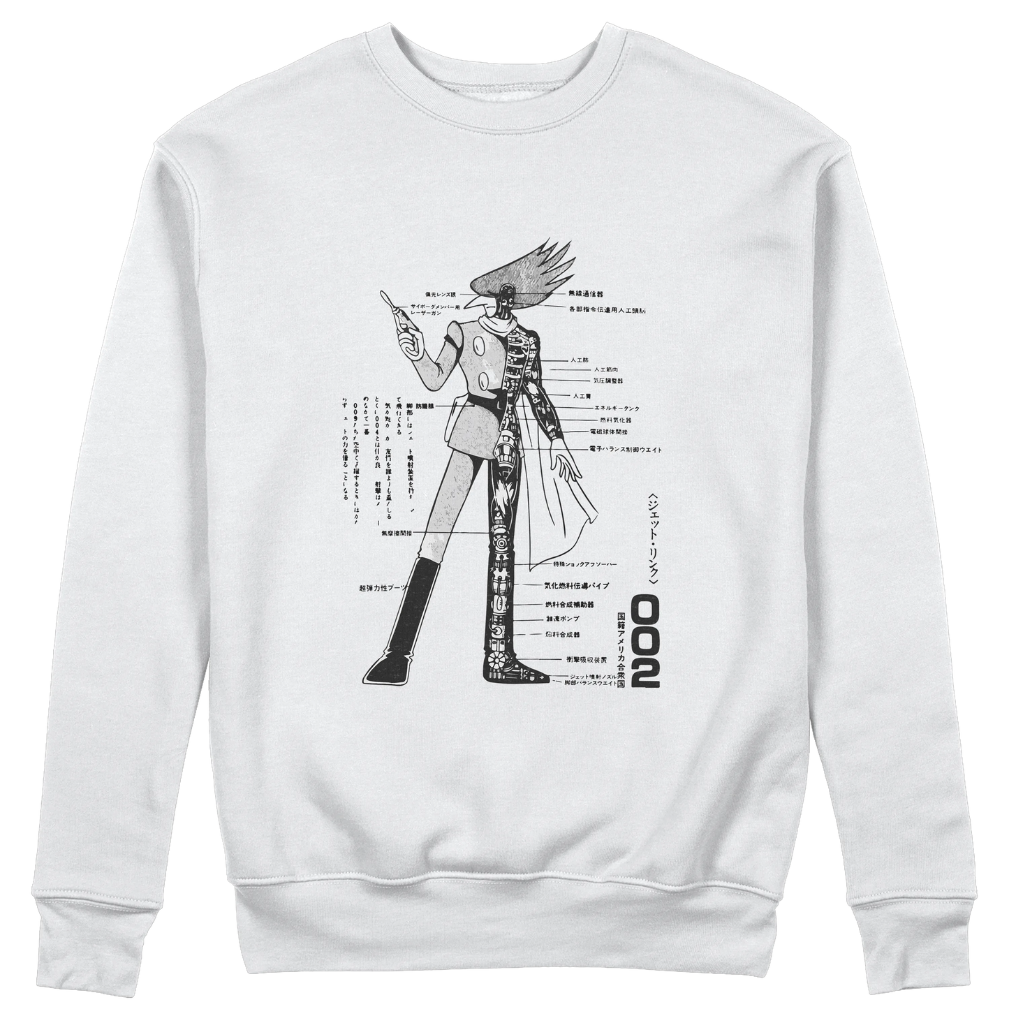 CUC GIROCOLLO CYBORG 009 002 ANATOMY - Unisex - ANIME MANGA #chooseurcolor
