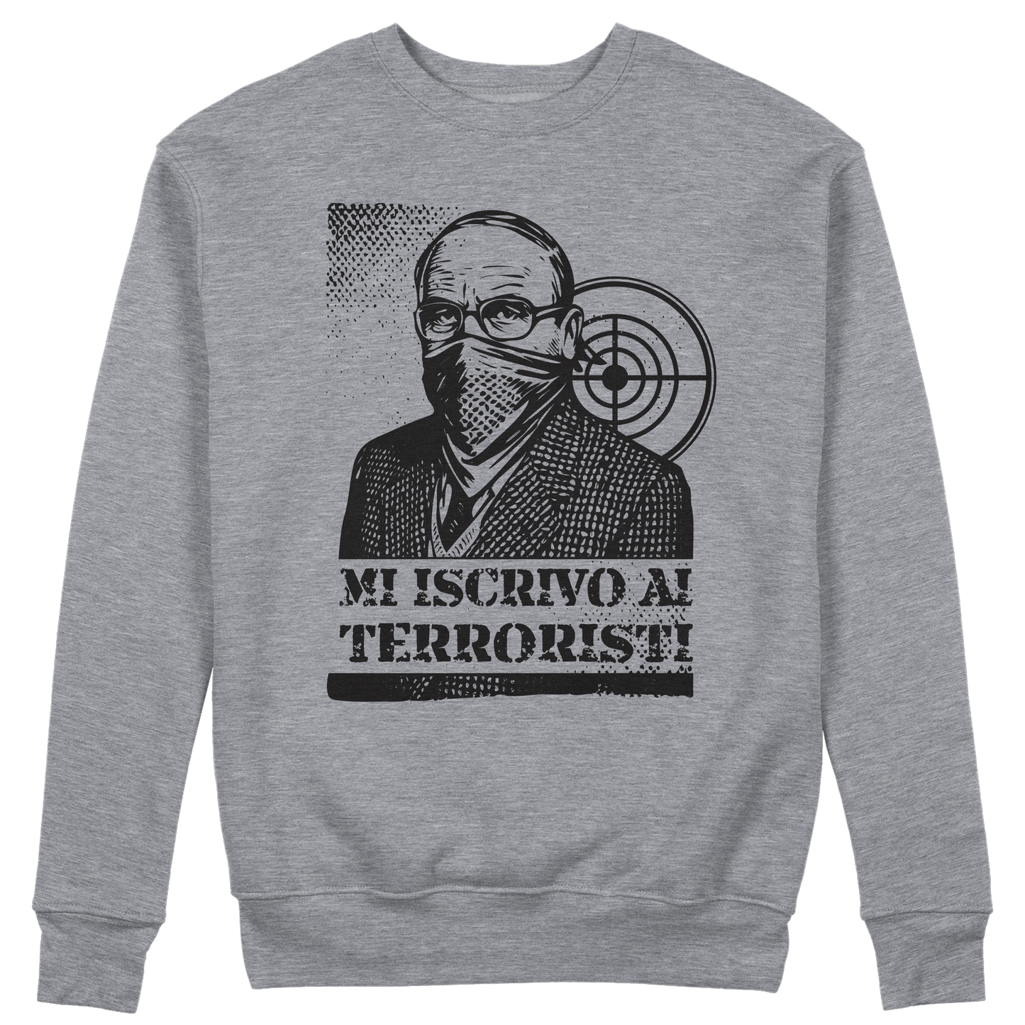 CUC GIROCOLLO MI ISCRIVO AI TERRORISTI - Unisex - PERSONAGGI FAMOSI - scherzo telefonico - Magnotta - La lavatrice - #chooseurcolor