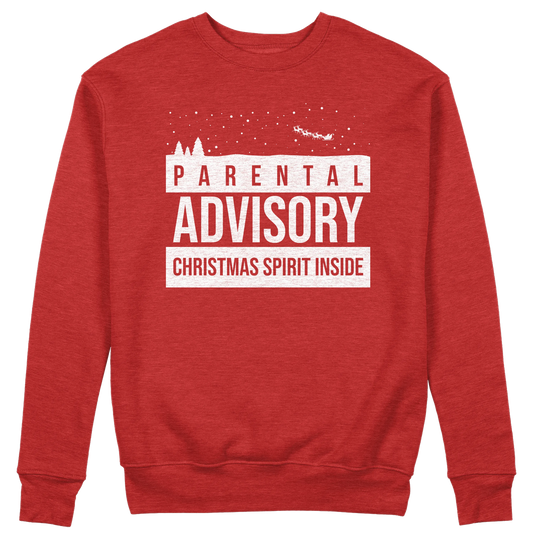 CUC GIROCOLLO Parental Advisory Christmas Spirit Inside -  Unisex -  Natale - Divertente -  #chooseurcolor