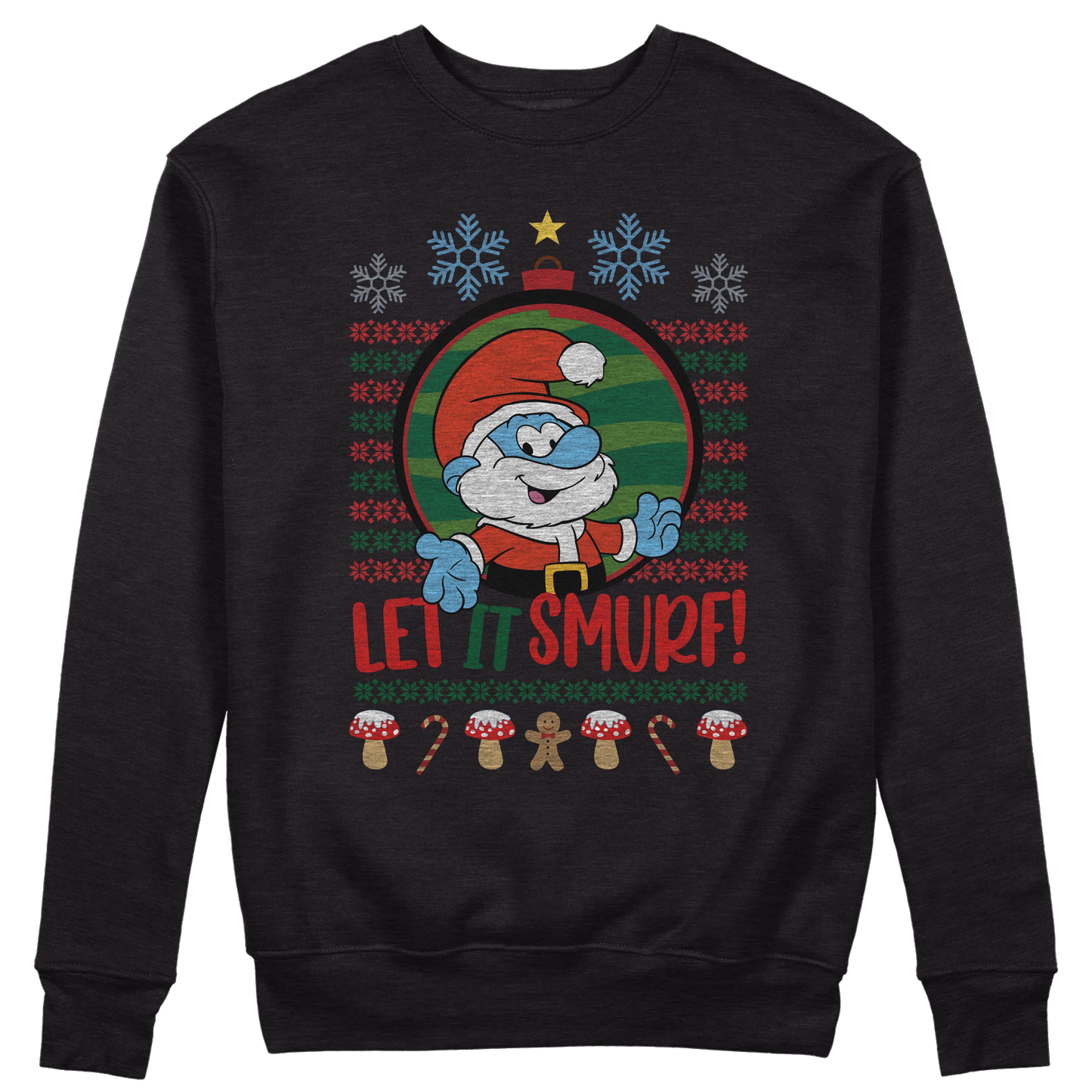 CUC GIROCOLLO LET IT SMURF! - Unisex - Natale - Regalo - Grande Puffo - #chooseurcolor