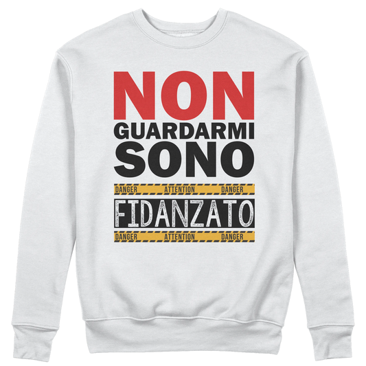 CUC GIROCOLLO Non guardarmi sono fidanzato - Unisex - SAN VALENTINO - Divertente - Regalo - #chooseurcolor