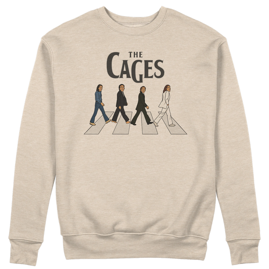 CUC GIROCOLLO THE CAGES - Unisex - FILM - MUSICA - PERSONAGGI FAMOSI - Divertente - Nicolas Cage - Beatles - Abbey Road - #chooseurcolor