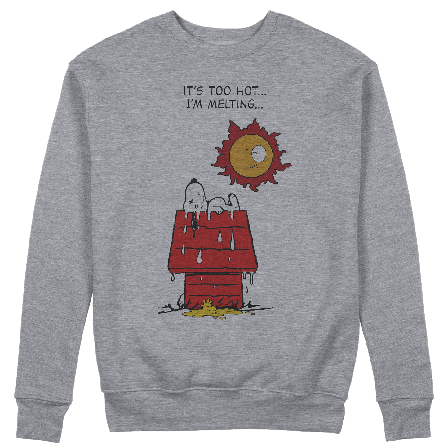 CUC GIROCOLLO Melting Snoopy - Pollon Crossover - Unisex - Estate - Caldo - Cambiamento Climatico - Divertente - #chooseurcolor