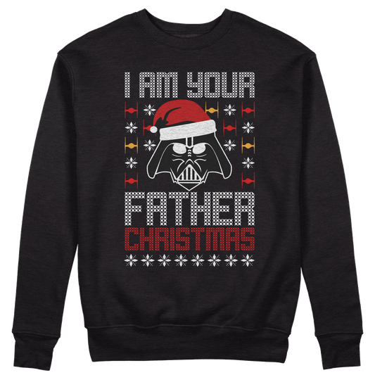 CUC GIROCOLLO I AM YOUR FATHER CHRISTMAS - Unisex - NATALE - PERSONAGGI FAMOSI - Divertente - Regalo - Star Wars - #chooseurcolor