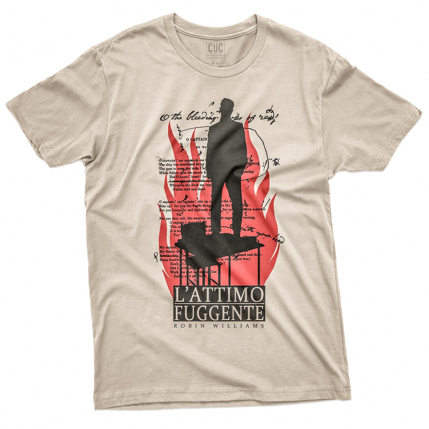 CUC T-Shirt O CAPITANO - L'attimo Fuggente - Cinema #chooseurcolor
