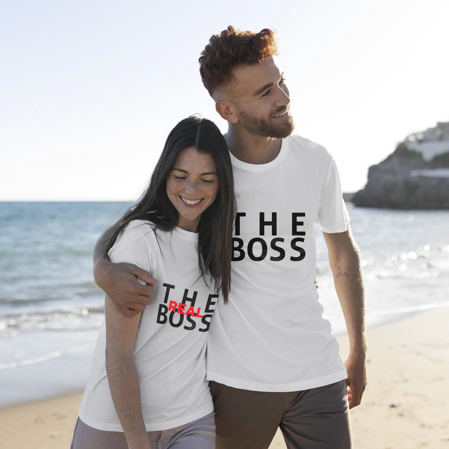 CUC T-SHIRT SAN VALENTINO THE BOSS - THE REAL BOSS - REGALO PER COPPIA - #chooseurcolor