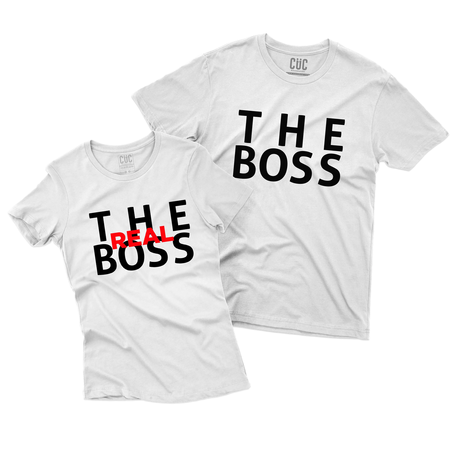 CUC T-SHIRT SAN VALENTINO THE BOSS - THE REAL BOSS - REGALO PER COPPIA - #chooseurcolor