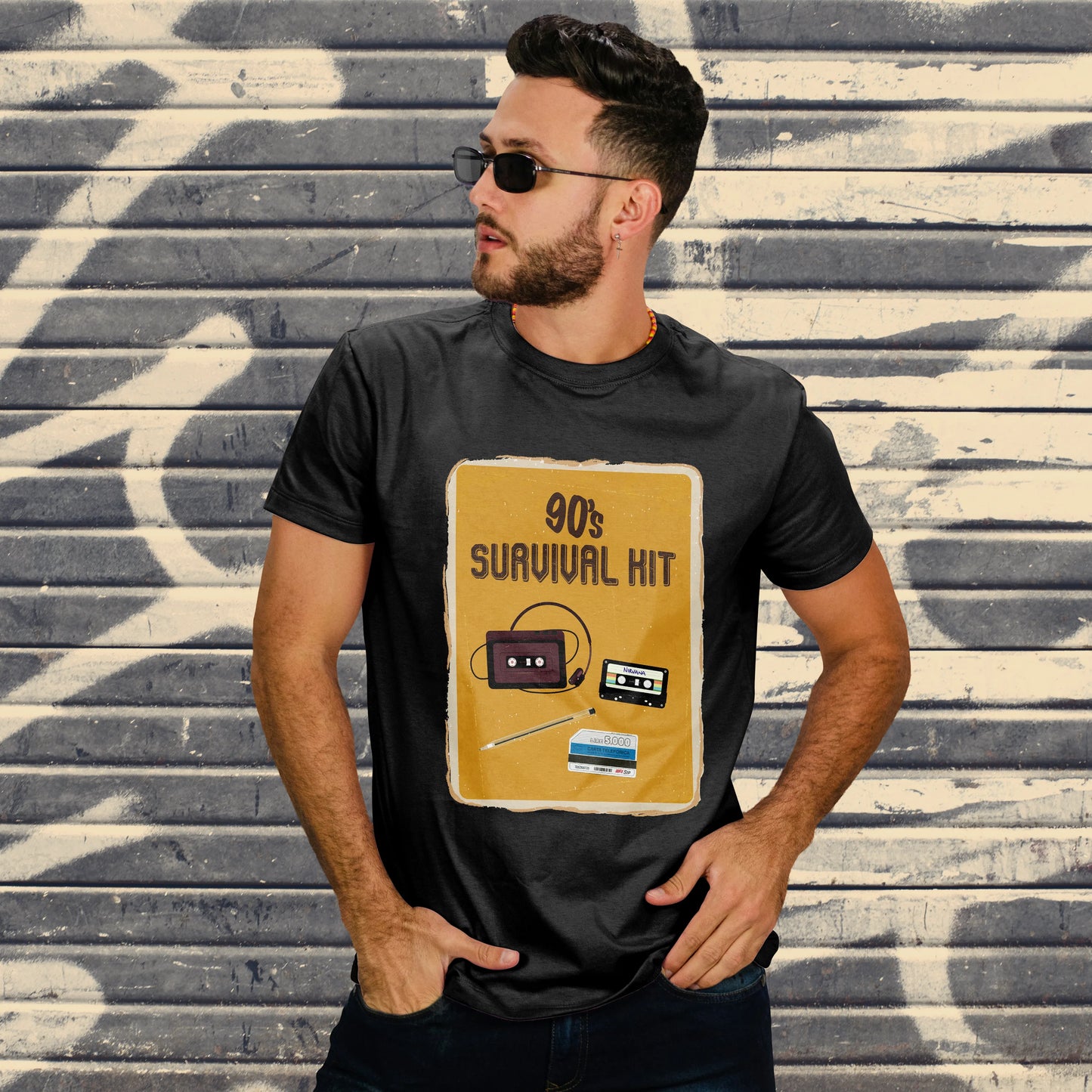 CUC T-SHIRT 90s SURVIVAL KIT - Retro - Vintage - Anni 90 - #chooseurcolor