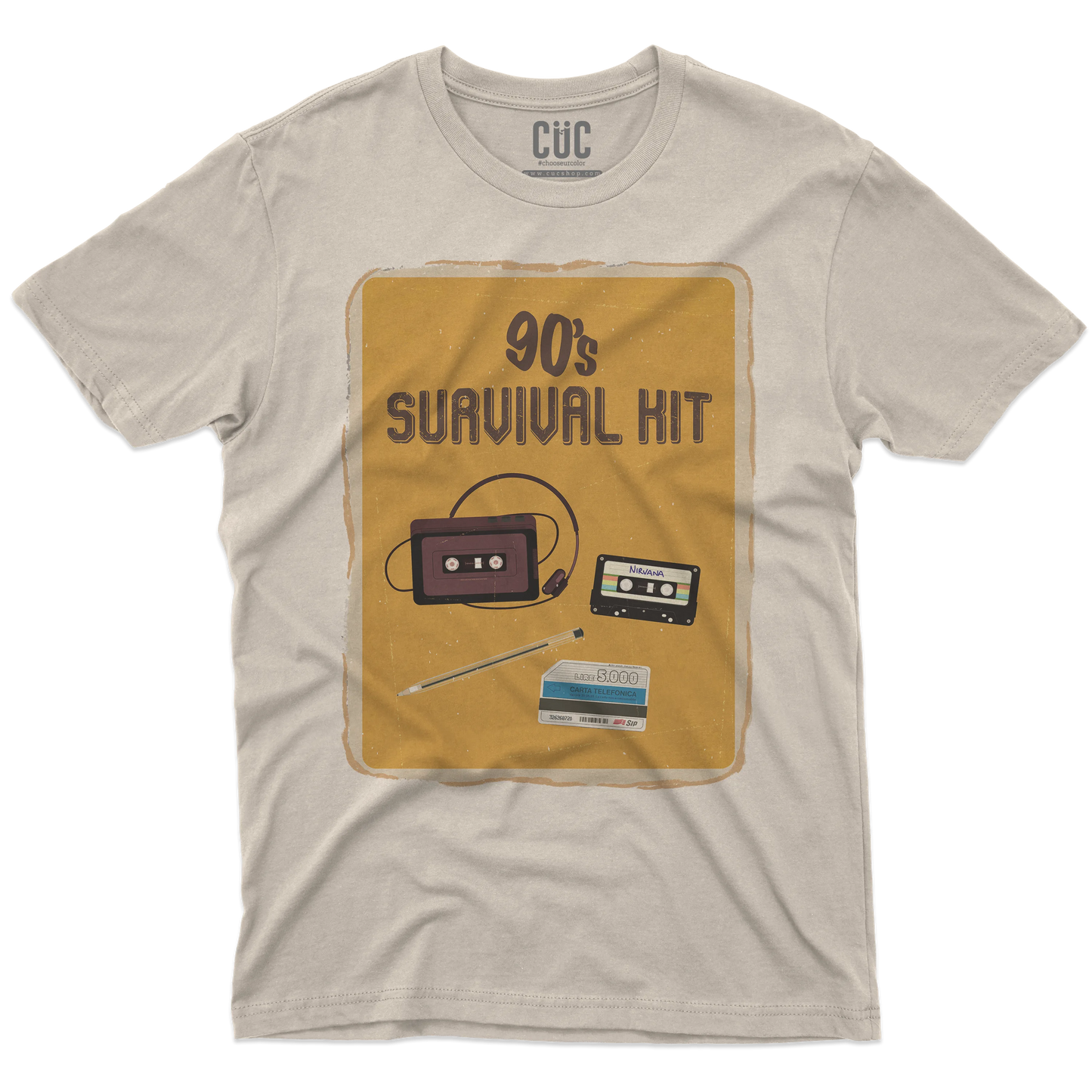 CUC T-SHIRT 90s SURVIVAL KIT - Retro - Vintage - Anni 90 - #chooseurcolor