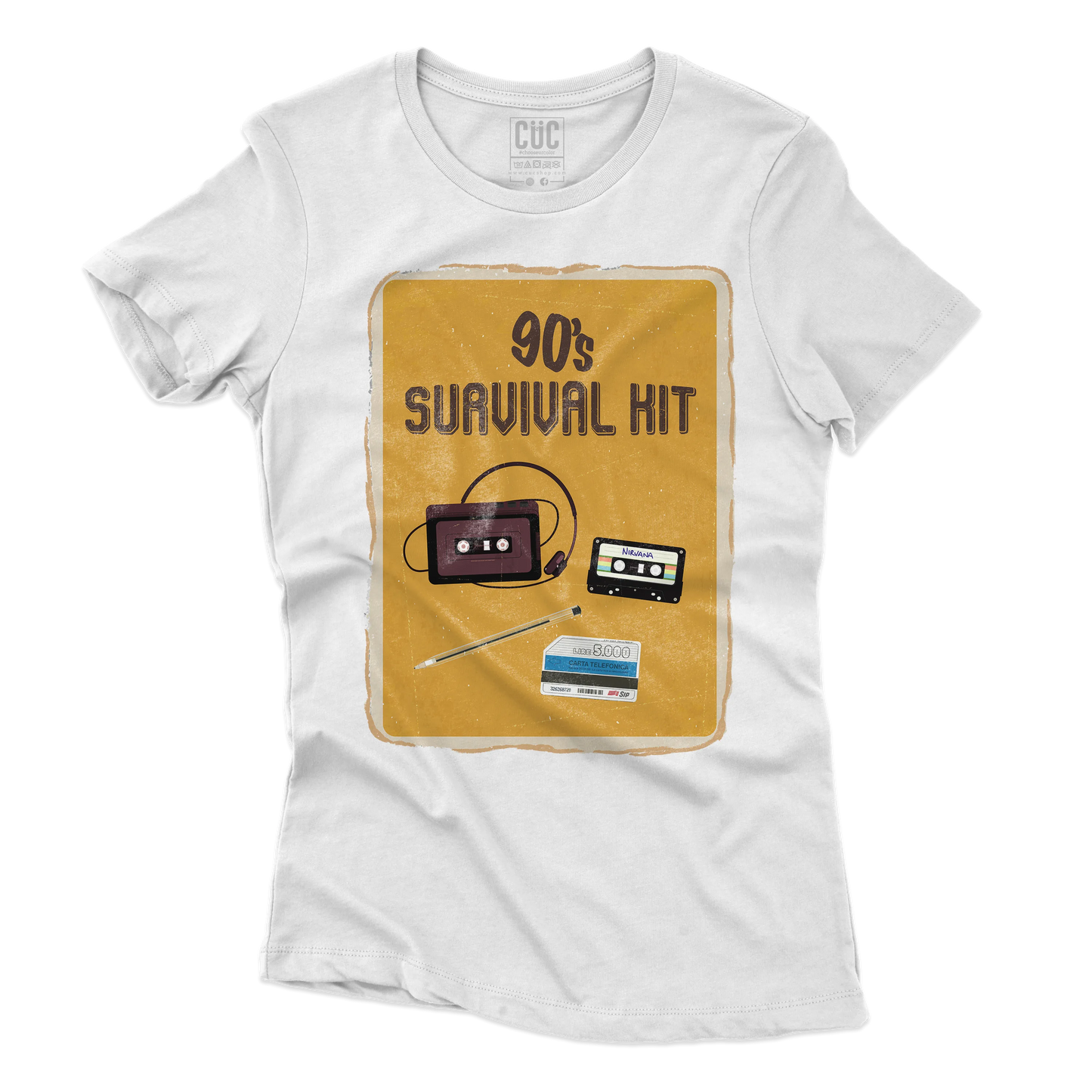 CUC T-SHIRT 90s SURVIVAL KIT - Retro - Vintage - Anni 90 - #chooseurcolor