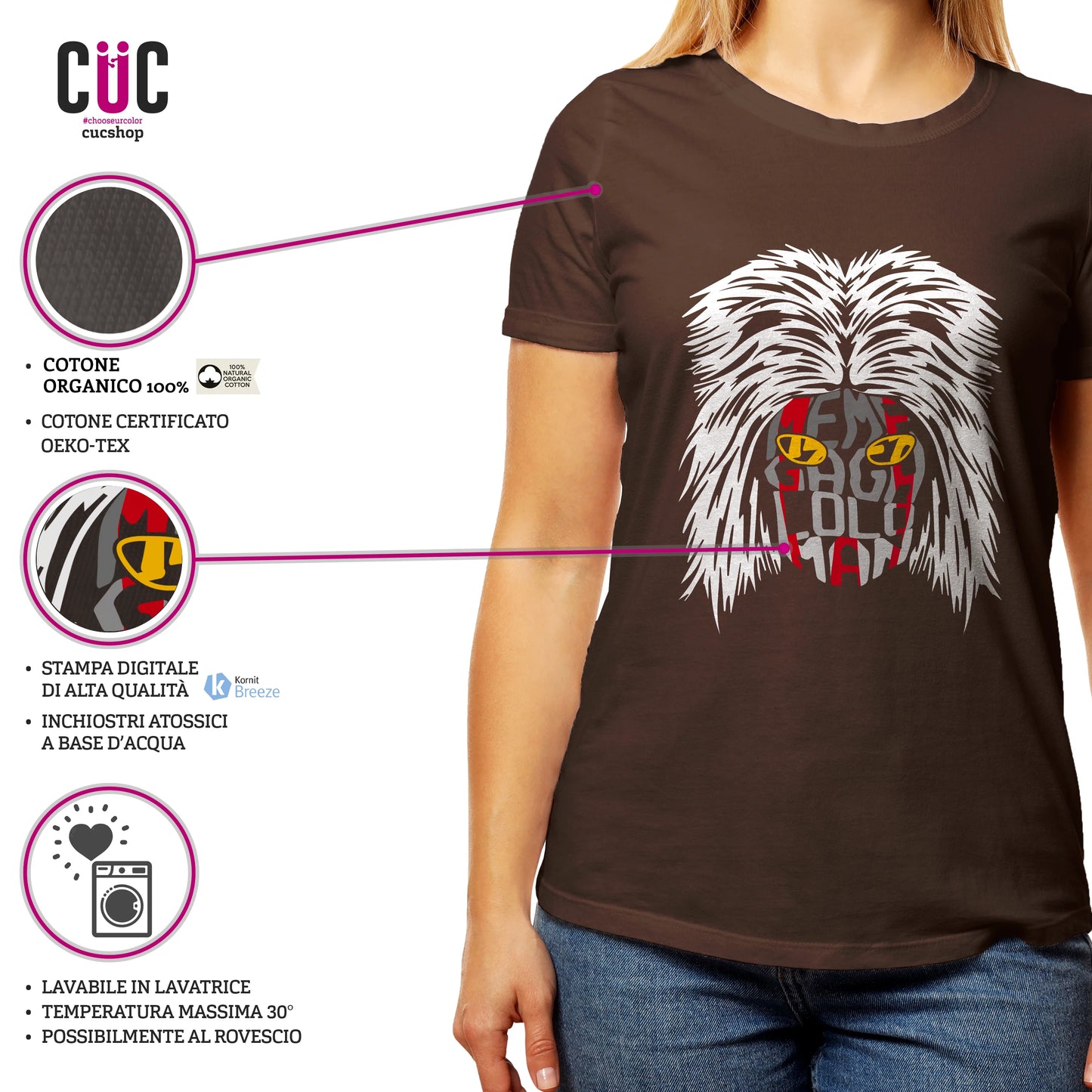 CUC T-SHIRT MEGALOMAN SIGLA - Anni 80 - #chooseurcolor