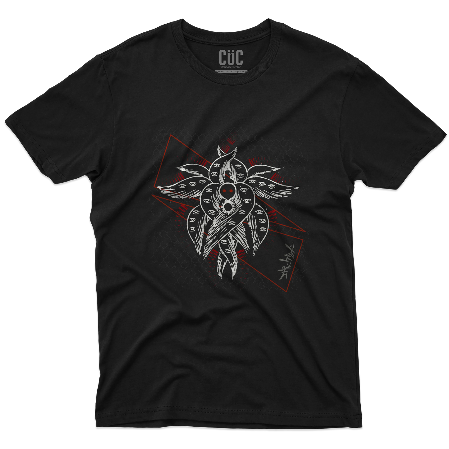 CUC T-SHIRT EVA SHITO SYMBOL - ANIME MANGA - NEON GEN - #chooseurcolor