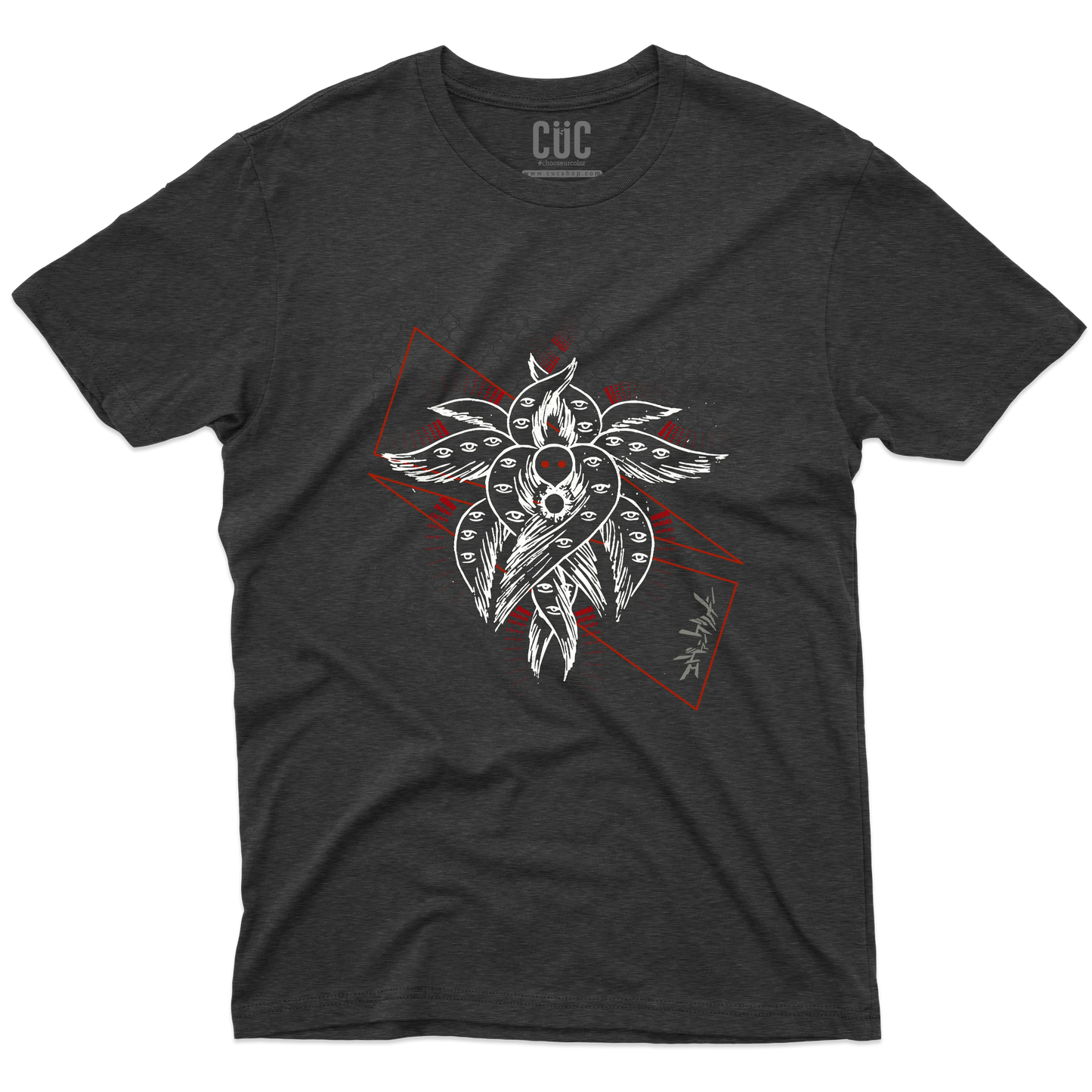 CUC T-SHIRT EVA SHITO SYMBOL - ANIME MANGA - NEON GEN - #chooseurcolor