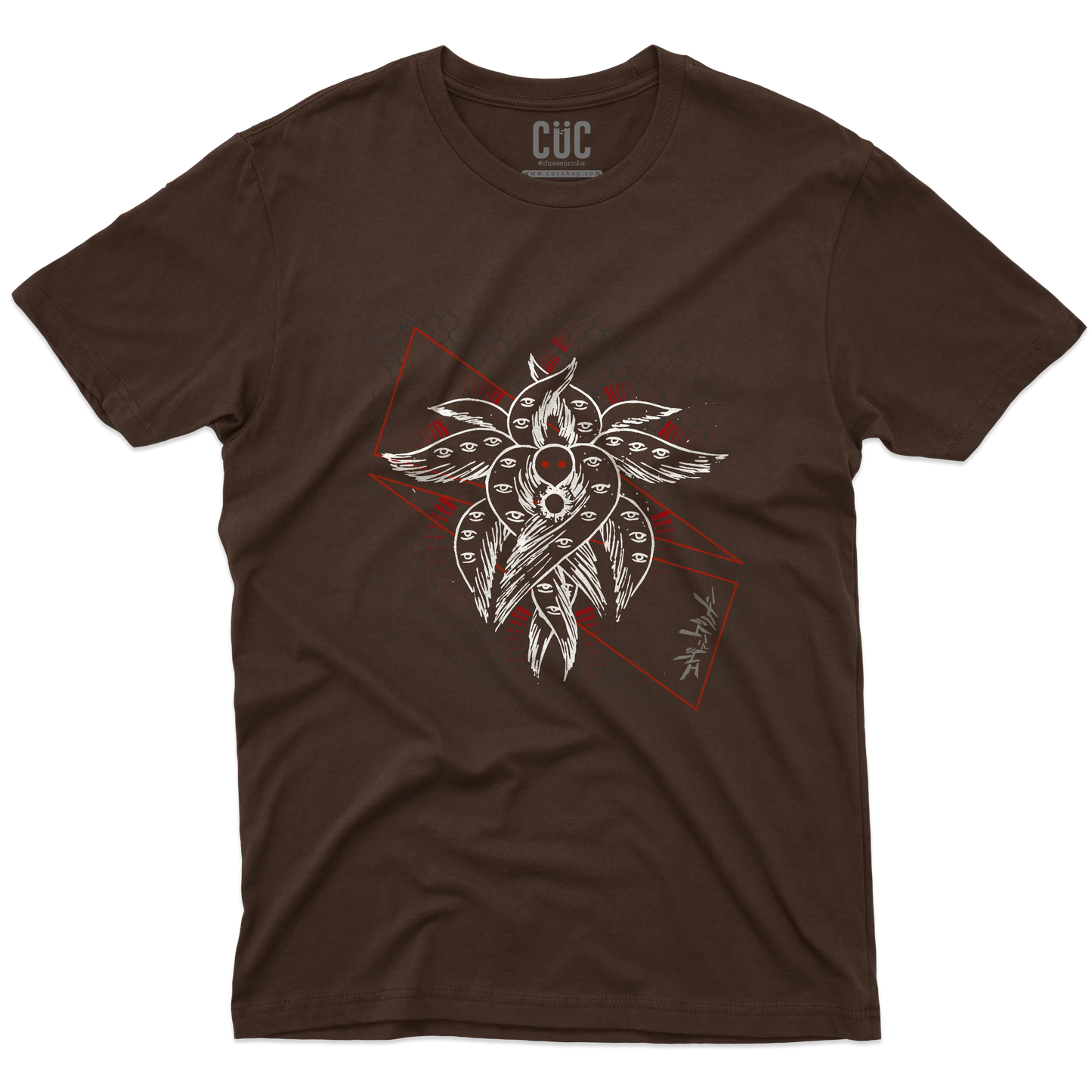 CUC T-SHIRT EVA SHITO SYMBOL - ANIME MANGA - NEON GEN - #chooseurcolor