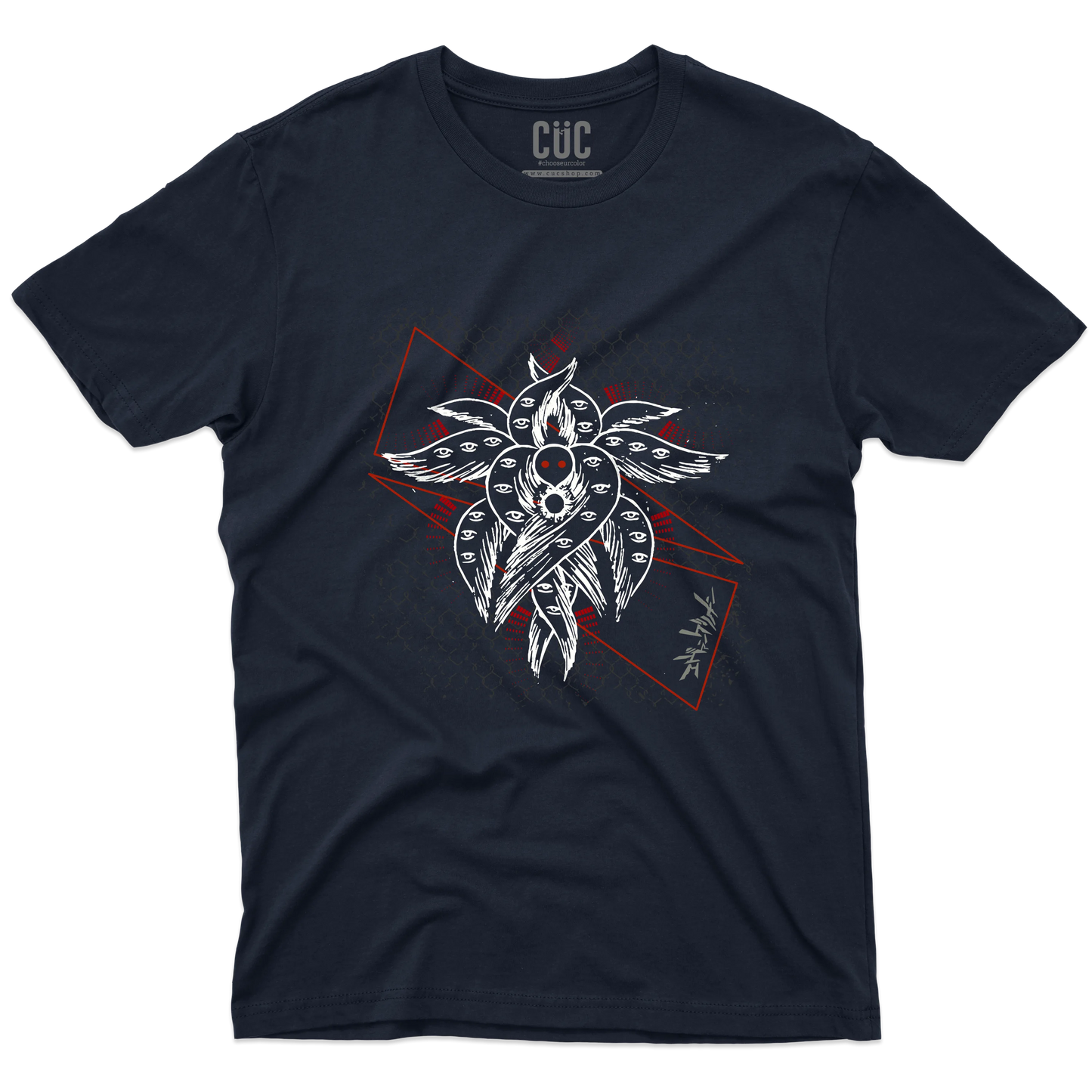 CUC T-SHIRT EVA SHITO SYMBOL - ANIME MANGA - NEON GEN - #chooseurcolor