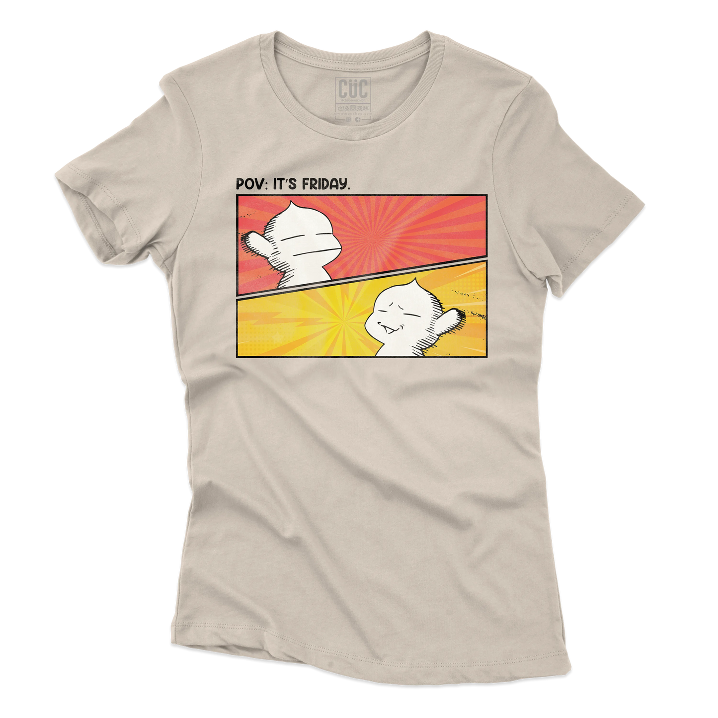 CUC T-SHIRT PUCK FRIDAY - ANIME MANGA - Berserk - Meme - Divertente - #chooseurcolor