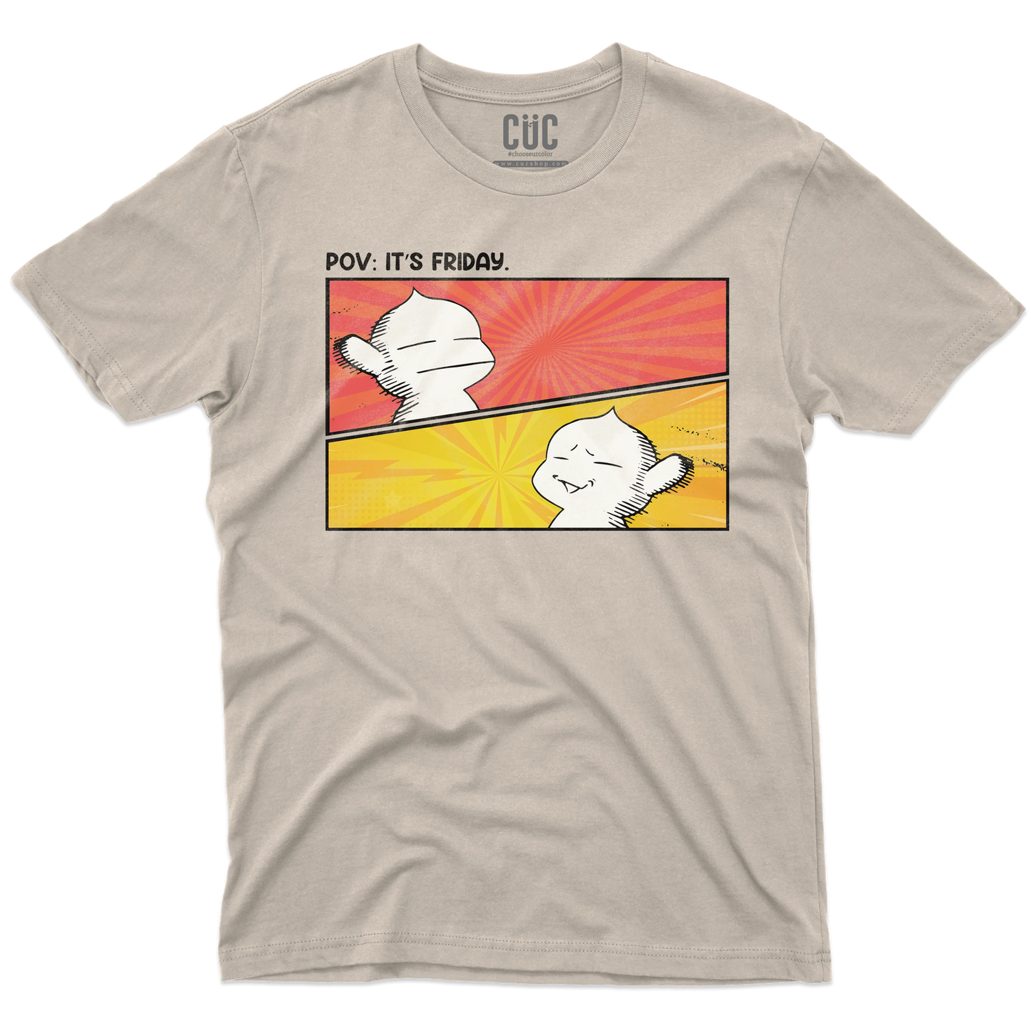CUC T-SHIRT PUCK FRIDAY - ANIME MANGA - Berserk - Meme - Divertente - #chooseurcolor