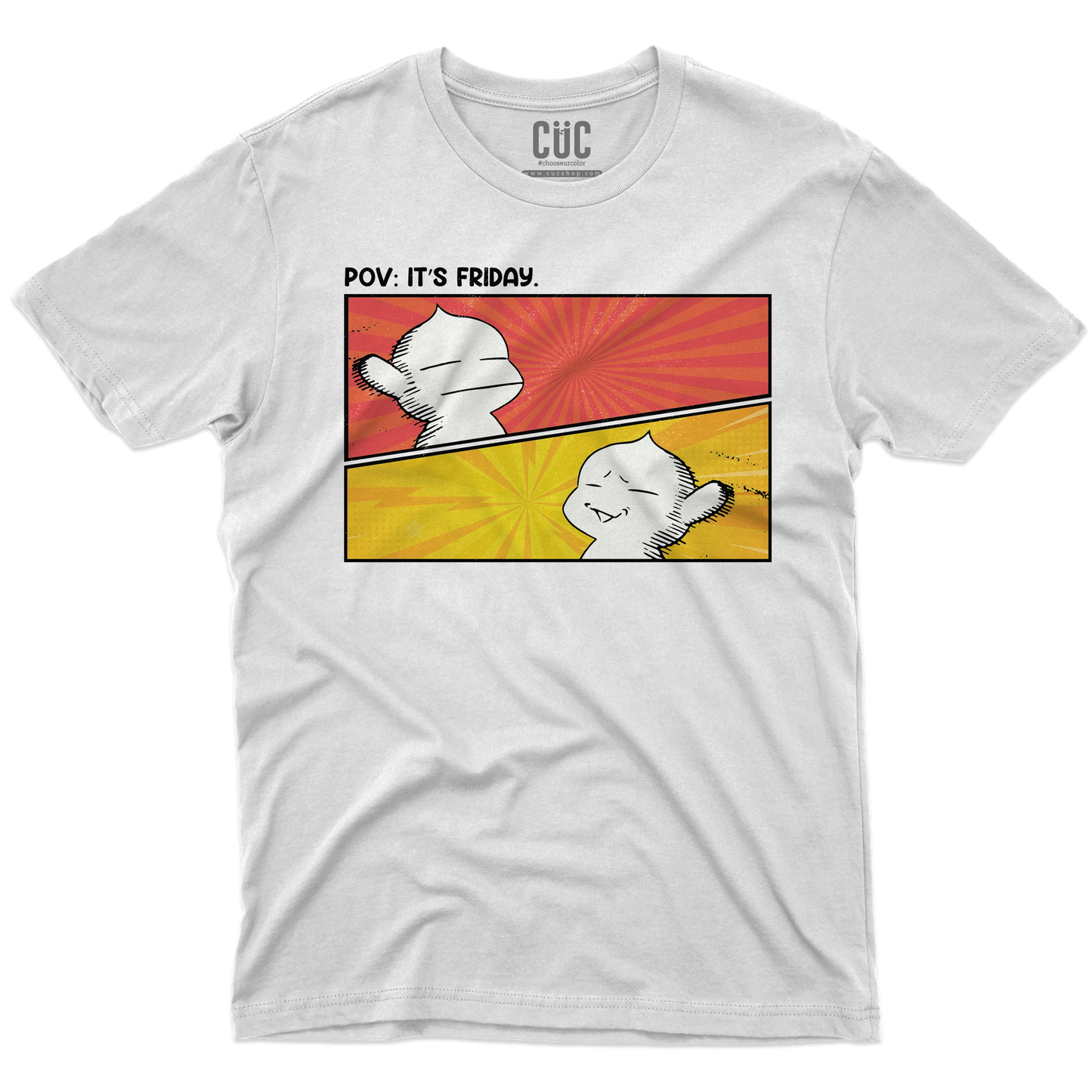 CUC T-SHIRT PUCK FRIDAY - ANIME MANGA - Berserk - Meme - Divertente - #chooseurcolor