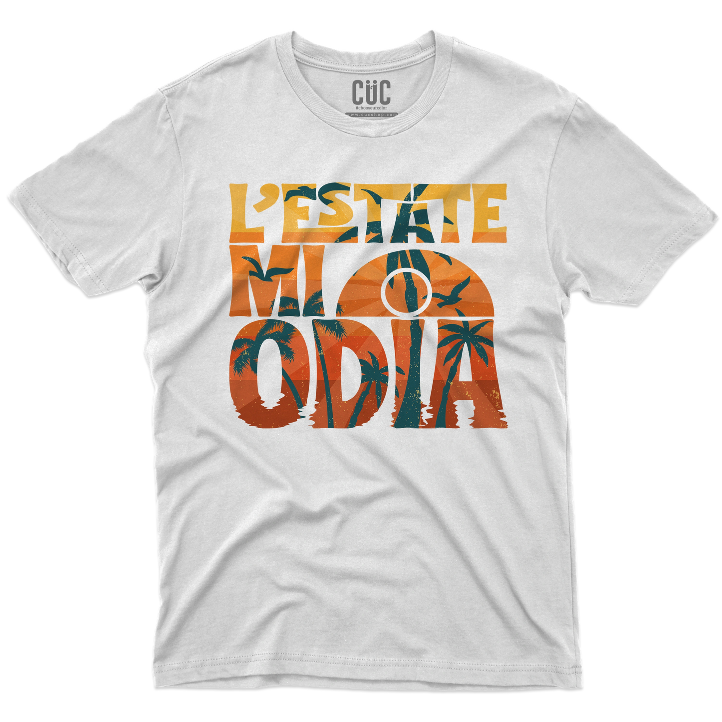 CUC T-SHIRT L’estate mi odia - divertente - #chooseurcolor