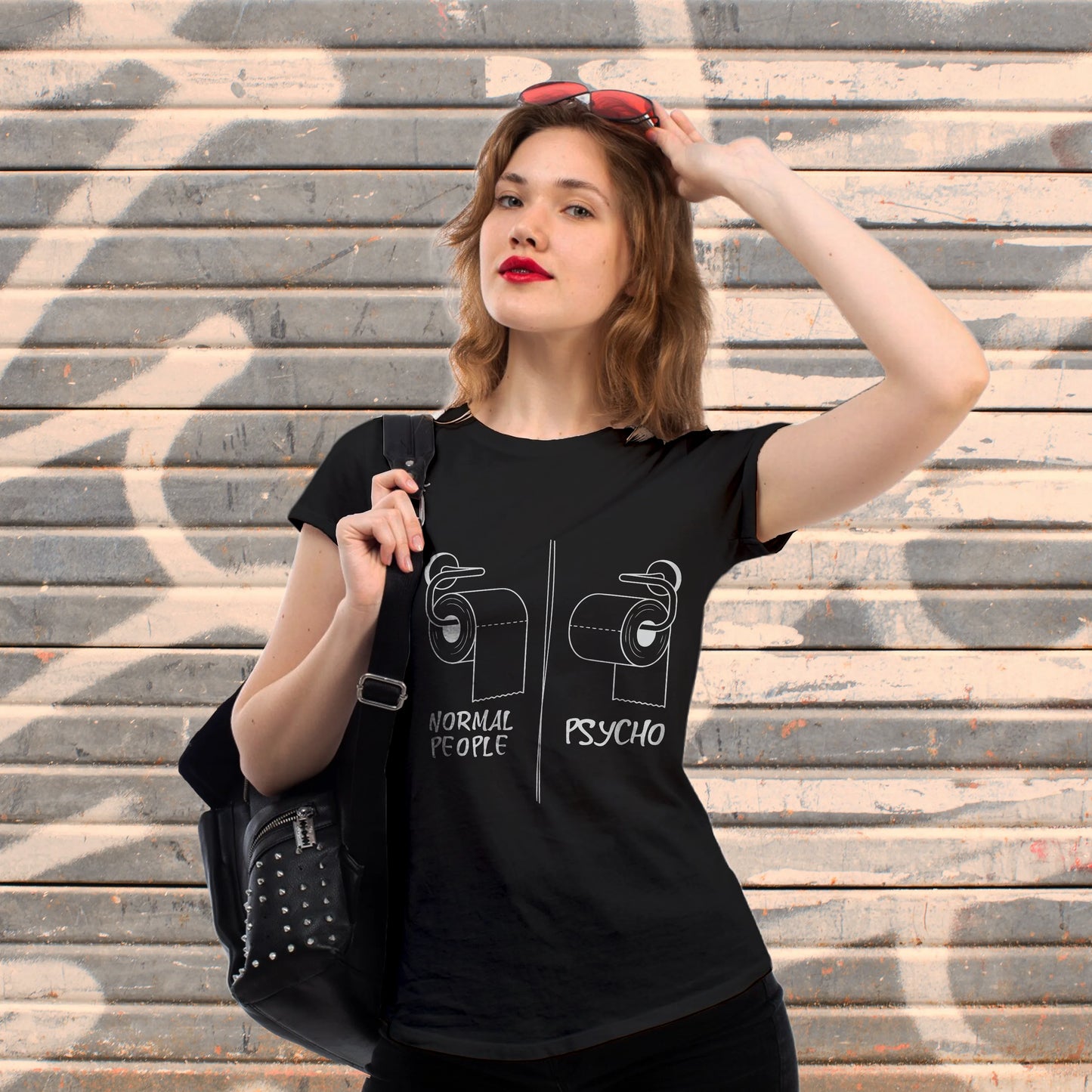 CUC T-SHIRT BATHROOM PSYCH TEST - Divertente - Verità - #chooseurcolor