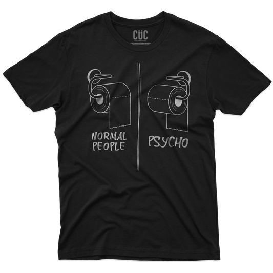 CUC T-SHIRT BATHROOM PSYCH TEST - Divertente - Verità - #chooseurcolor