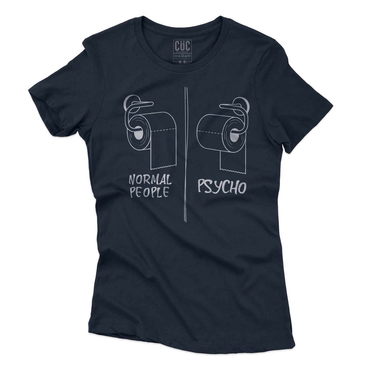 CUC T-SHIRT BATHROOM PSYCH TEST - Divertente - Verità - #chooseurcolor