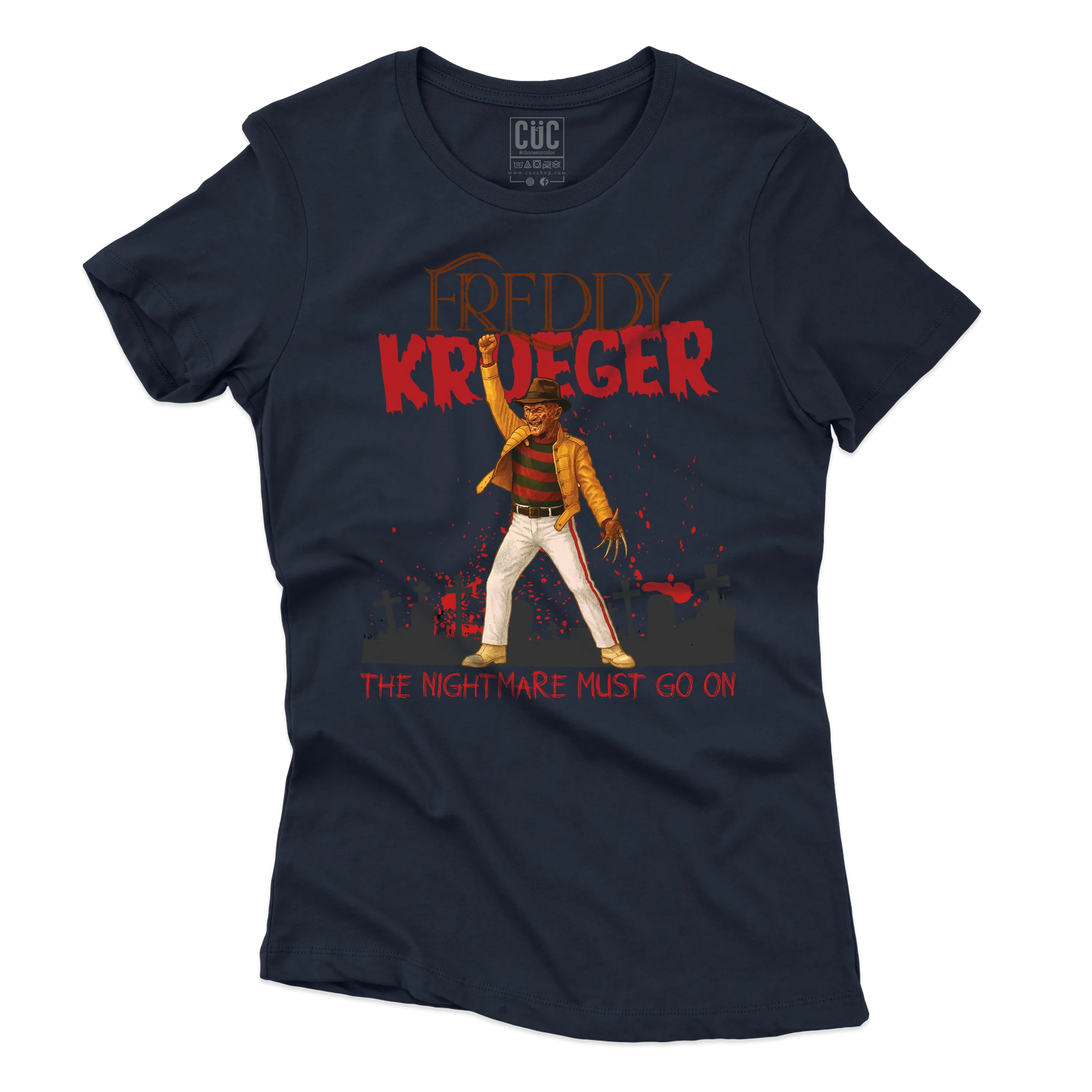 CUC T-SHIRT Freddy Krueger Mercury - FILM MUSICA - QUEEN - #chooseurcolor
