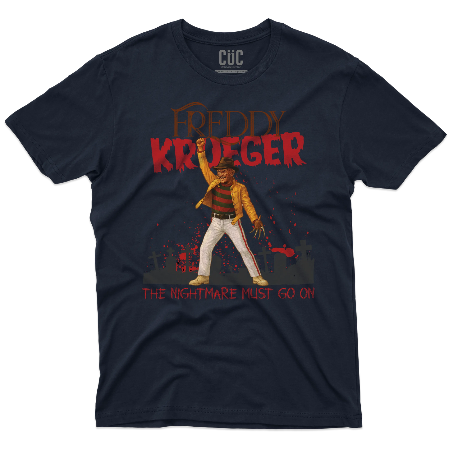 CUC T-SHIRT Freddy Krueger Mercury - FILM MUSICA - QUEEN - #chooseurcolor