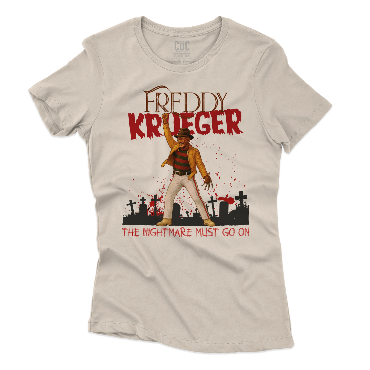 CUC T-SHIRT Freddy Krueger Mercury - FILM MUSICA - QUEEN - #chooseurcolor