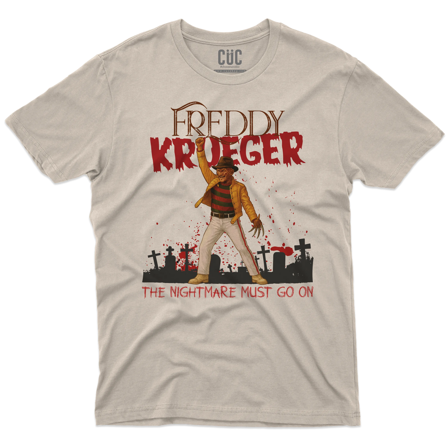 CUC T-SHIRT Freddy Krueger Mercury - FILM MUSICA - QUEEN - #chooseurcolor
