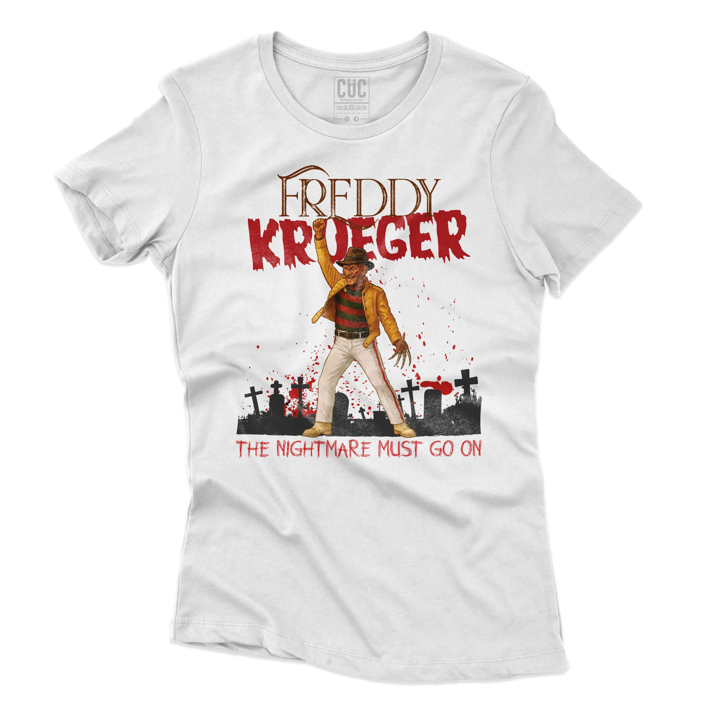 CUC T-SHIRT Freddy Krueger Mercury - FILM MUSICA - QUEEN - #chooseurcolor