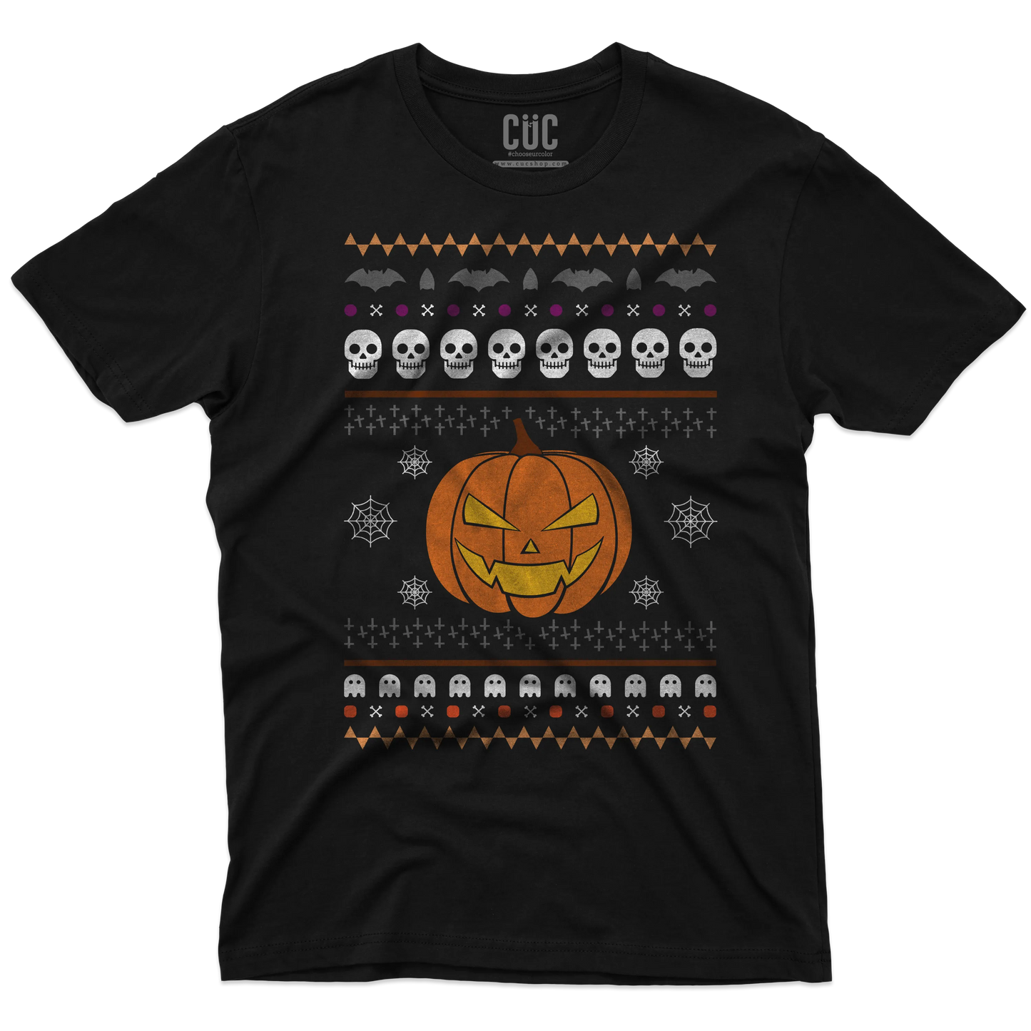CUC T-SHIRT Ugly Halloween Sweater - Divertente - Spooky Season - #chooseurcolor