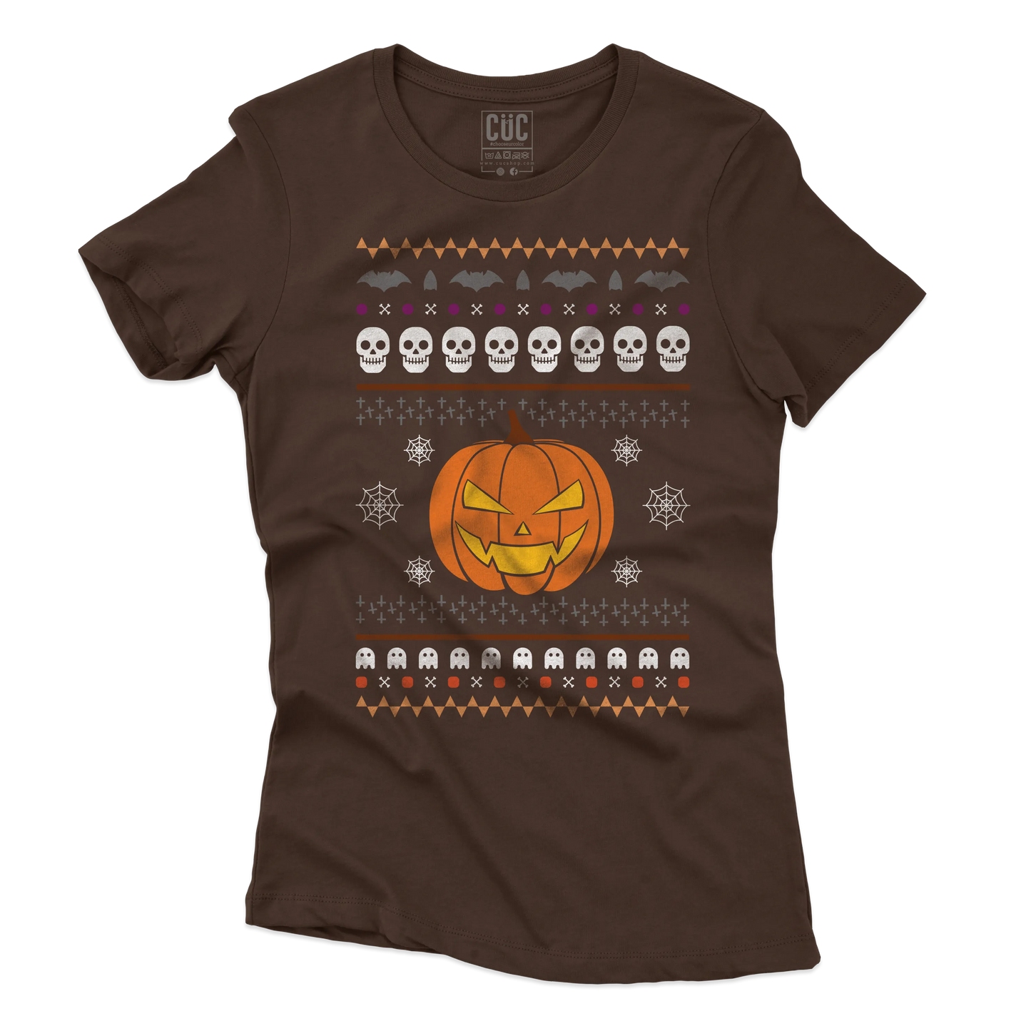 CUC T-SHIRT Ugly Halloween Sweater - Divertente - Spooky Season - #chooseurcolor