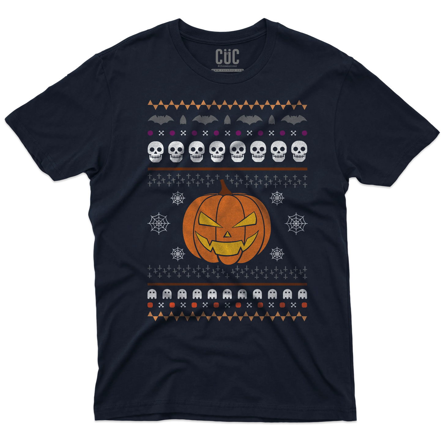 CUC T-SHIRT Ugly Halloween Sweater - Divertente - Spooky Season - #chooseurcolor