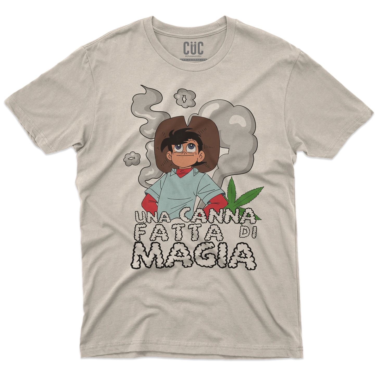 CUC T-SHIRT Una canna fatta di magia - ANIME MANGA - Divertente - #chooseurcolor