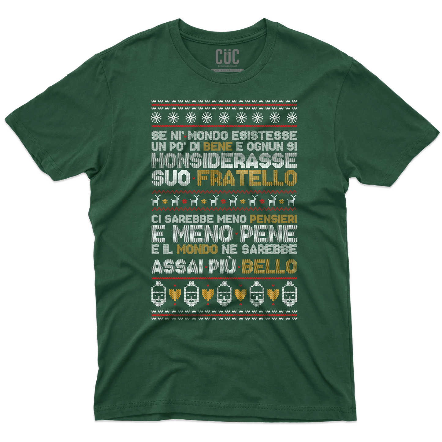 CUC T-SHIRT Poesia Natalizia - PERSONAGGI FAMOSI - Natale - Patchani - #chooseurcolor