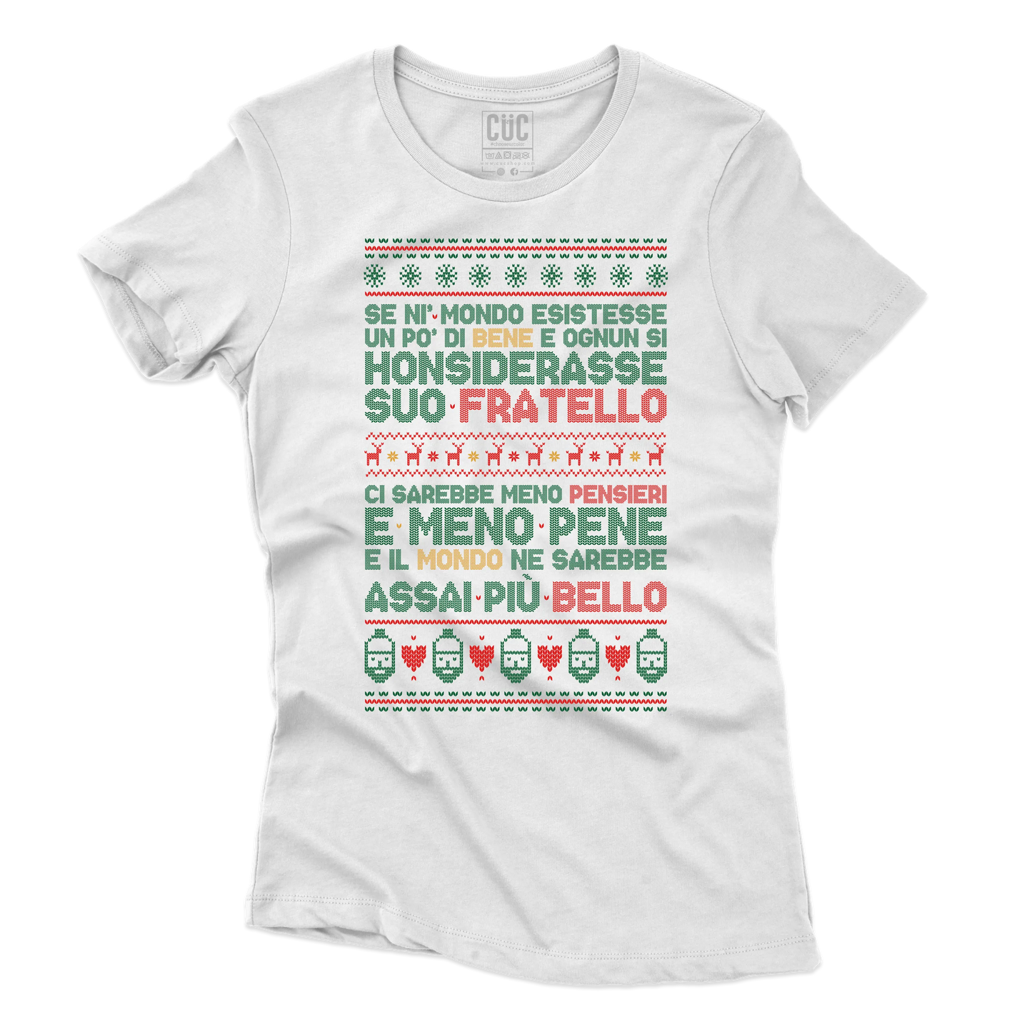 CUC T-SHIRT Poesia Natalizia - PERSONAGGI FAMOSI - Natale - Patchani - #chooseurcolor