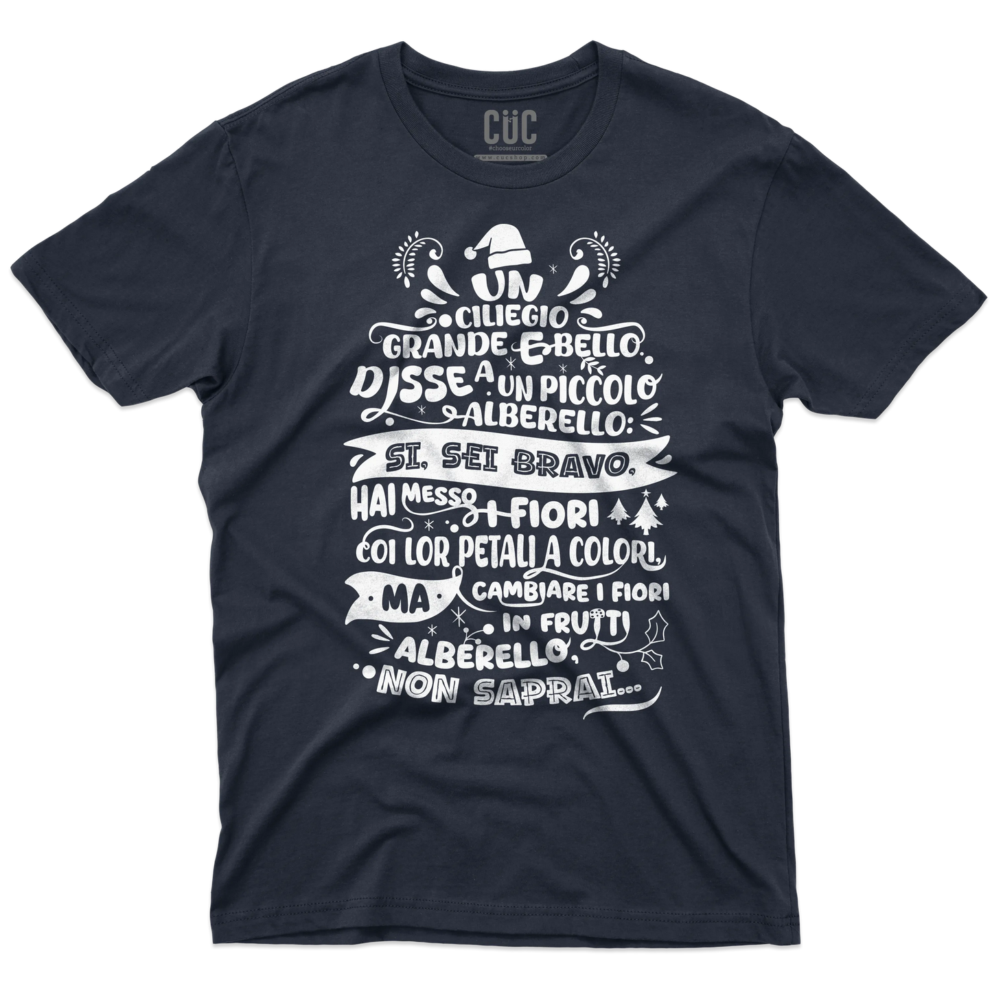 CUC T-SHIRT Poesia Natalizia Mariangela - FILM Fantozzi - Cult -  #chooseurcolor