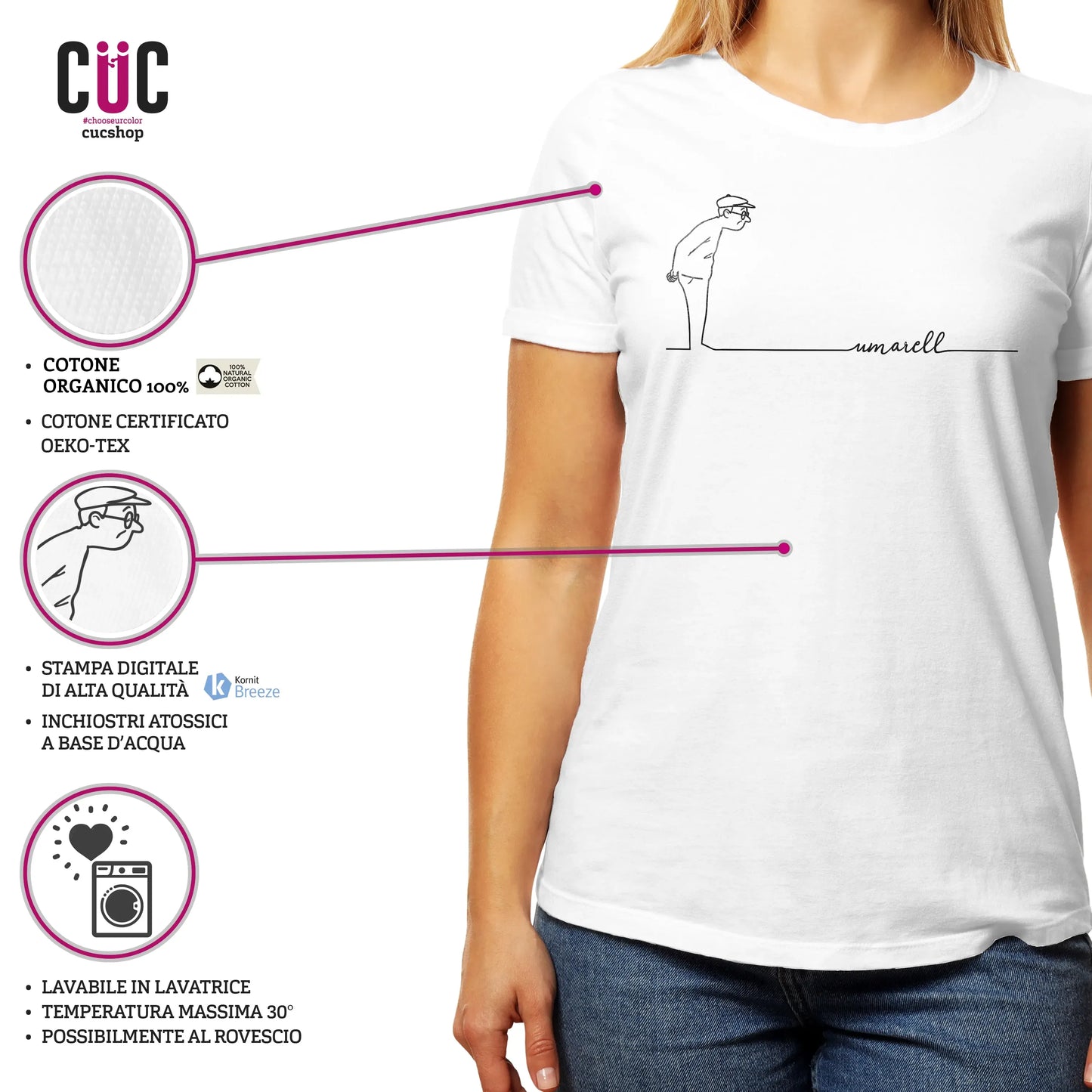 CUC T-SHIRT UMARELL - PERSONAGGI FAMOSI - Meme - Divertente - #chooseurcolor