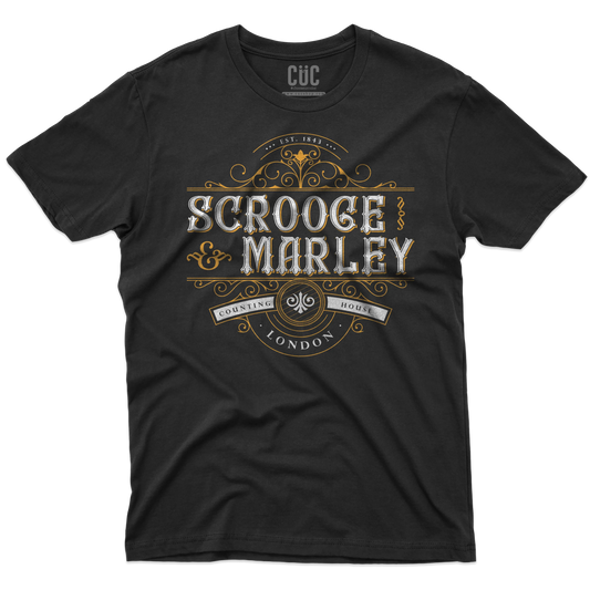 CUC T-SHIRT Scrooge & Marley Counting House - NATALE - PERSONAGGI FAMOSI - Charles Dickens - Canto di Natale - #chooseurcolor