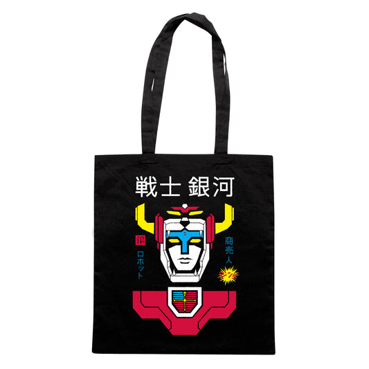 SHOPPER VOLTRON minimal cartoon anni 80 Nera #chooseurcolor