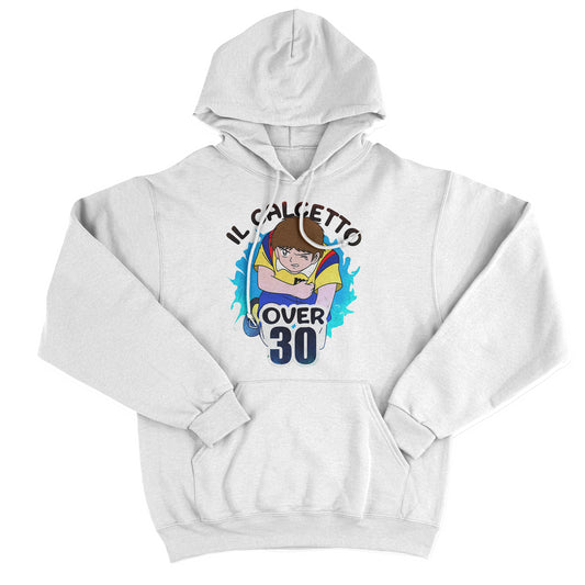 FELPA CAPPUCCIO IL CALCETTO DOPO I 30 siamo tutti Julian Ross Bianca #chooseurcolor