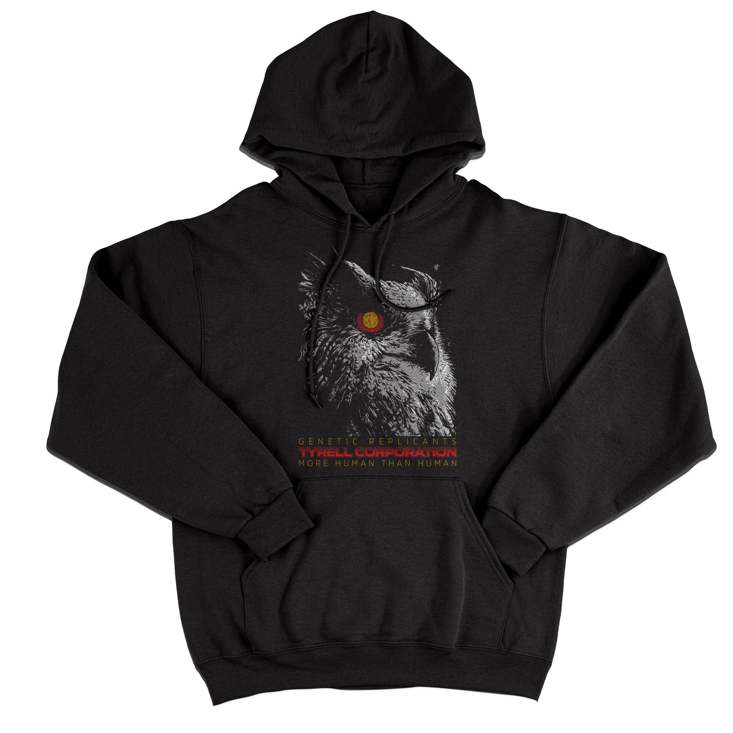 FELPA CAPPUCCIO MORE HUMAN THEN HUMAN Tyrell corporation Blade Runner Nera #chooseurcolor