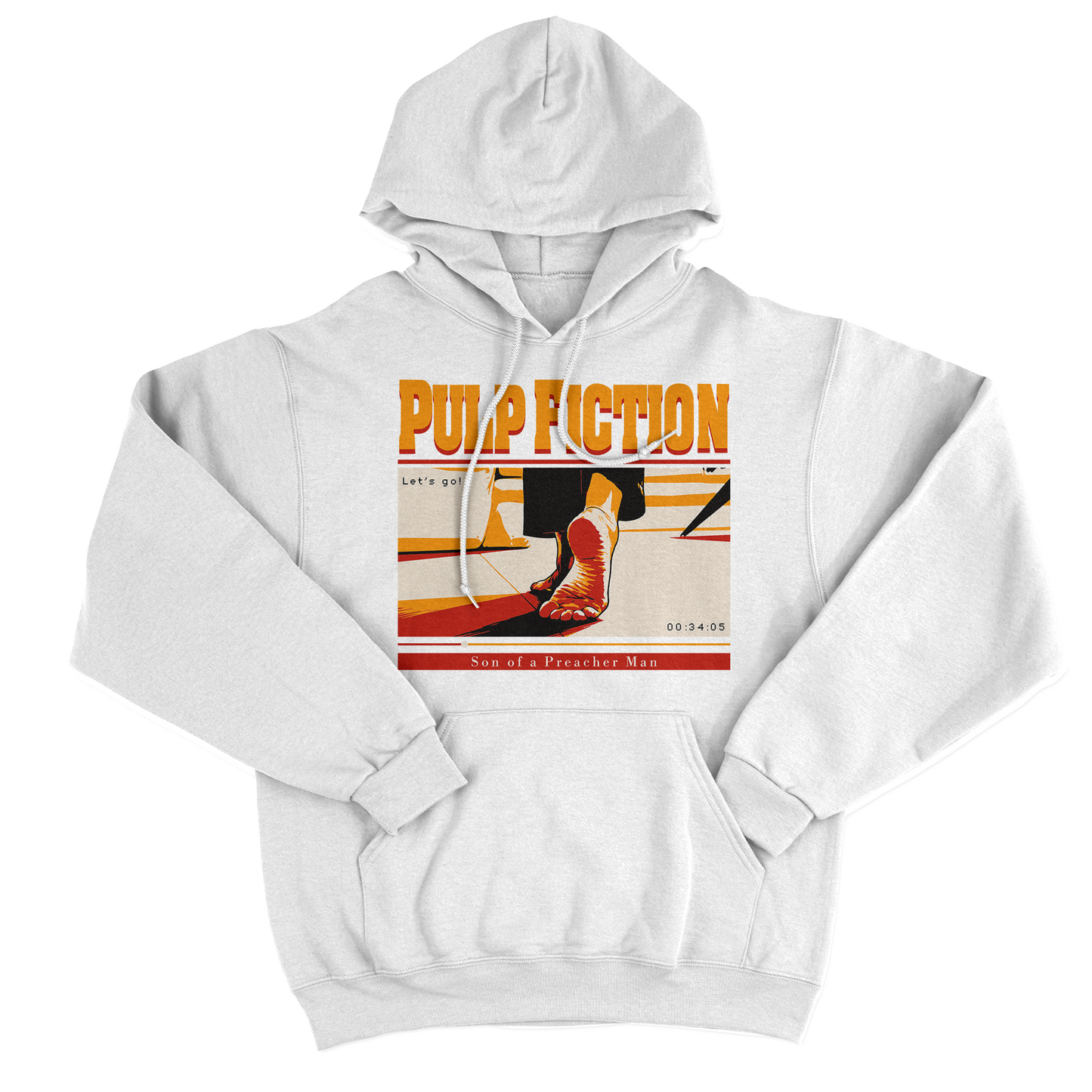 FELPA CAPPUCCIO MIA FEET pulp fiction tarantino Bianca #chooseurcolor