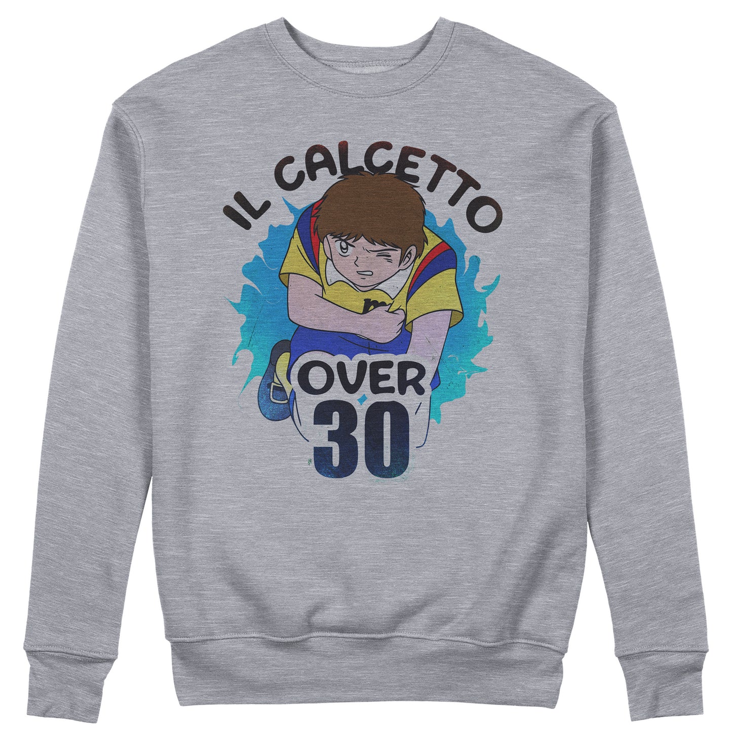 FELPA GIROCOLLO IL CALCETTO DOPO I 30 siamo tutti Julian Ross Grigio #chooseurcolor