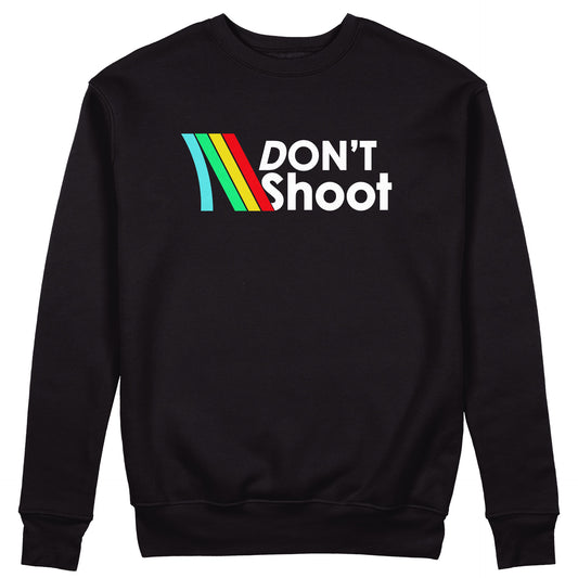 FELPA GIROCOLLO DON'T SHOOT arc riders gioco dell'anno nerd gaming Nera #chooseurcolor