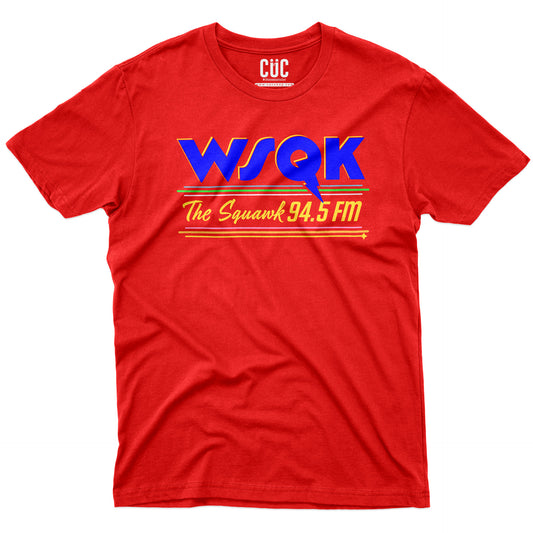 T-SHIRT Radio Stranger WSQK anni 80 cult Rocking Robin Rossa #chooseurcolor