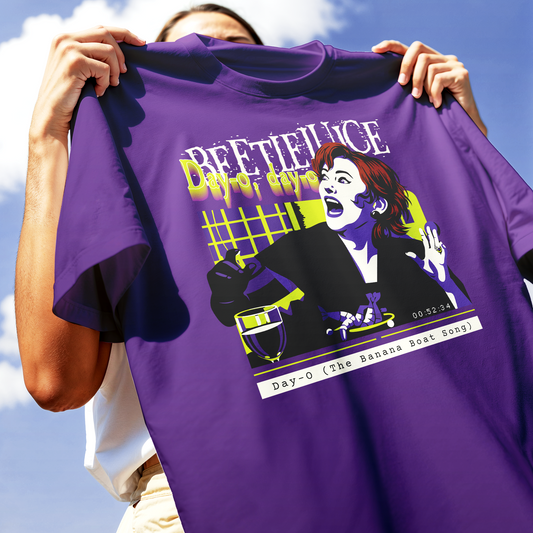 T-SHIRT DAY O BANANA BOAT SONG beetlejuice cult Tim Burton PUR #chooseurcolor