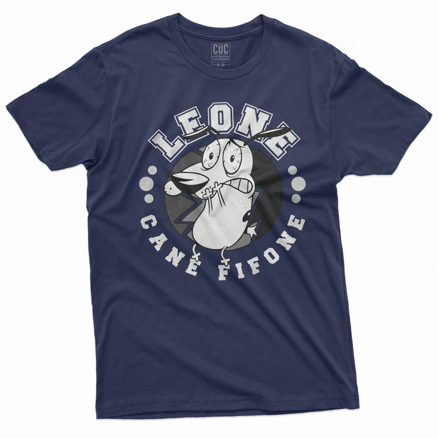 CUC T-Shirt LEONE CANE B\W- cartoon anni 80 - vintage #chooseurcolor